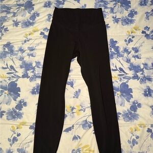 black cross waist old navy powerchill leggings, size M